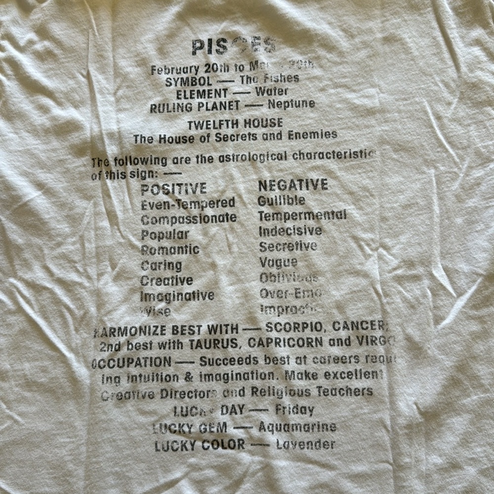 Urban Outfitters Future State Pisces Baby T Crop M - Picture 8 of 11
